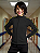 Blusa Helanca Juvenil Preto Friso Listra Amarelo - Imagem 3