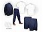 Kit Conjunto Bermuda Helanca Camisetas Uniforme Adulto - Imagem 2