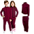 Conjunto Helanca Infantil Vinho - Imagem 1