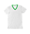 Camiseta Adulto Gola V Básica Branca 100% Poliéster - Imagem 1