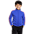 Blusa Helanca Infantil Azul Royal Friso Listra Vermelho - Imagem 1