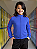 Blusa Helanca Infantil Azul Royal Friso Listra Vermelho - Imagem 3
