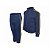 Conjunto Helanca Infantil Azul Marinho friso listra amarelo - Imagem 2