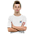 Camiseta Escolar Juvenil 100% Poliéster Manga Curta - EMEFI Adélia Chucri Neme - Imagem 1