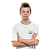 Camiseta Escolar Juvenil 100% Algodão Manga Curta - EMEFI Profª Júlia Bernardes Rodrigues - Imagem 1
