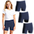 KIt 3 Bermudas Ciclista Suplex Poliamida Infantil - Imagem 2