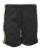 Kit 2 Bermudas Pretas Friso Amarelo Infantil - Imagem 3