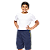 Bermuda Helanca Escolar Infantil com Friso Amarelo - Imagem 2