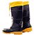 Bota Baspan Nautica Pvc Azul/amar C.Longo N38 - Imagem 1