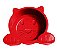 Comedouro Face Cat 600ml Vermelho (pet I - Imagem 1
