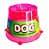 Comedouro Funcional Glitter 250ml Rosa - Imagem 1