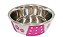 Comedouro Inox Decorado Patinhas 400ml - Imagem 1