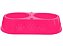 Comedouro Duplo Patinhas 2000ml M/g Rosa - Imagem 1