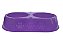 Comedouro Duplo Patinhas 2000ml M/g Lilas - Imagem 1