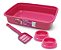 Kit Gato Tradicional Rosa 4pcs Murano - Imagem 1