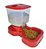 Comedouro Automatico Vermelho 8lts - Imagem 1