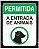 Placa-Permitida a Entrada de Animais - Imagem 1