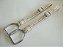 Estribo Inox C/ Loro Bco  Fiv. 5290 - Tripoli - Imagem 1