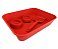 Kit Bandeija Happy Cat Vermelho 43x33x10cm Mx3117 - Imagem 1