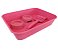 Kit Bandeija Happy Cat Rosa 43x33x10cm Mx3116 - Imagem 1