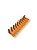 Brinco Botton Liso Laranja Zooflex (25) - Imagem 2