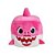 Brinquedo Pelucia Cubo Tubarao Pink - Bicho Com Luxo - Imagem 1
