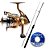 Conjunto Pro 5 Vara Popeye 1,80m Molinete Rio 30 - Essencial - Imagem 1