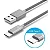 Cabo USB/Tipo C 1 Metro Metalizado 1000mm Kingo - Imagem 2