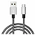 Cabo USB/Tipo C 1 Metro Metalizado 1000mm Kingo - Imagem 1