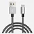 Cabo Micro USB V8 1 Metro Metalizado 1000mm Kingo - Imagem 1