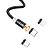 Cabo Magnético 3 em 1 Tipo C Lightning e Micro USB V8 Hrebos HS-211 - Imagem 3