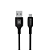 Cabo Micro USB V8 1 Metro Turbo Preto Hrebos HS-40 - Imagem 1