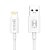Cabo Turbo Para Lightning 2 Metros Branco Hrebos HS-279 - Imagem 1