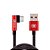 Cabo Micro USB V8 Em L 1 Metro Nylon Hrebos HS-179 - Imagem 1