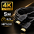 Cabo HDMI 4K HDTV 2.0 Alta Velocidade 5 Metros Tomate MHD-4115 - Imagem 1