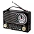 Rádio Retrô Bluetooth USB Recarregável Com Lanterna Inova KV-11121 - Imagem 1