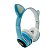 Fone Basike Headphone Infantil Bluetooth Com LED Gatinho FOM-9025 - Imagem 5