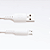 Cabo USB Para Micro USB V8 1 Metro Turbo Branco Hrebos HS-40 - Imagem 3