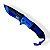 Canivete Multiuso Resistente Lâmina Aço Inox Azul Idea ID-3629C - Imagem 3