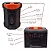 Rádio Portátil Recarregável Entrada Microfone LED Grasep D-3141 - Imagem 5
