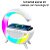 Luminária De Mesa Multifuncional LED Wi Fi Carregador Indução Rádio FM 15W - Imagem 2