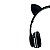 Headphone Fone Infantil Altomex Bluetooth Com LED Gatinho Preto - Imagem 3