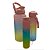 Kit Garrafa 3 em 1 Colorida Motivacional Squeeze Treino Com Adesivos - Imagem 3