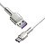 Cabo Turbo 66W USB P/ Tipo C Nylon Cafule Series Branco 1 Metro Baseus - Imagem 2