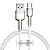Cabo Turbo 66W USB P/ Tipo C Nylon Cafule Series Branco 1 Metro Baseus - Imagem 1
