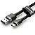 Cabo Carga Rápida 3A USB P/ Tipo C Nylon Cafule Series Preto 1 Metro Baseus - Imagem 4