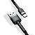 Cabo Carga Rápida 3A USB P/ Tipo C Nylon Cafule Series Preto 1 Metro Baseus - Imagem 3