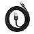 Cabo Carga Rápida 3A USB P/ Tipo C Nylon Cafule Series Preto 1 Metro Baseus - Imagem 5