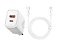 Carregador Completo Compacto Tipo C Para Lightning 20W Turbo Branco Baseus - Imagem 4