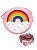 Bolsinha Porta Moedas Infantil Em Silicone Com Zíper Donut/Arco Íris - Imagem 3